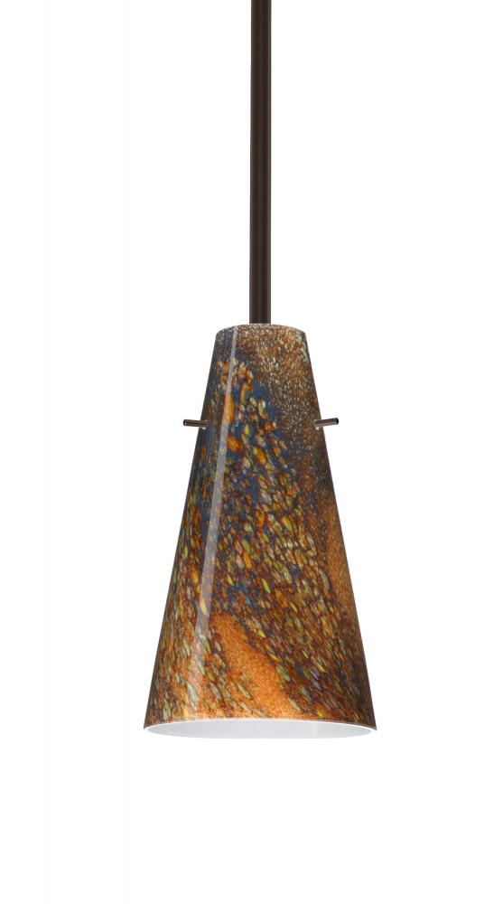 Besa Cierro Stem Pendant Bronze Ceylon 1x100W A19