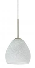 Besa Lighting 1BC-412260-LED-SN - Besa Bolla LED Pendant Cocoon Satin Nickel 1x9W LED