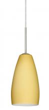 Besa Lighting 1BT-1509VM-SN - Besa Chrissy Pendant Satin Nickel Vanilla Matte 1x50W Candelabra