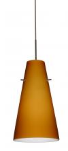 Besa Lighting 1JC-412480-BR - Besa Cierro Pendant Bronze Amber Matte 1x100W Medium Base