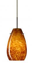 Besa Lighting 1JC-412618-BR - Besa Pera 9 Pendant Bronze Amber Cloud 1x100W Medium Base