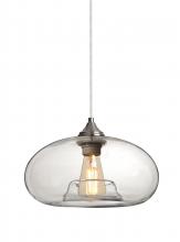 Besa Lighting 1JC-BANACL-EDIL-SN - Besa Pendant Bana Satin Nickel Clear 1x4W LED Filament