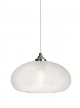 Besa Lighting 1JC-BANAFR-SN - Besa Pendant Bana Satin Nickel Frost 1x60W Medium Base