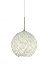 Besa Lighting 1JC-COCO819-LED-SN - Besa Coco 8 Pendant, Carrera, Satin Nickel Finish, 1x9W LED