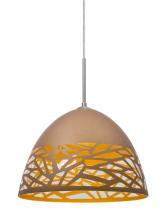 Besa Lighting 1JC-KIEVCP-SN - Besa Kiev Pendant, Copper, Satin Nickel Finish, 1x60W Medium Base