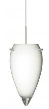 Besa Lighting 1JT-412506-SN - Besa Juli Pendant Satin Nickel Opal Glossy 1x100W Medium Base