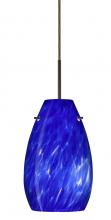 Besa Lighting 1JT-412686-LED-BR - Besa Pera 9 LED Pendant Blue Cloud Bronze 1x9W LED