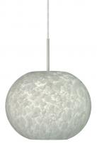 Besa Lighting 1JT-477619-LED-SN - Besa Luna LED Pendant Carrera Satin Nickel 1x9W LED