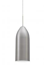 Besa Lighting 1JT-LINDWH-LED-SN - Besa, Lindy Cord Pendant, White, Bronze Finish, 1x9W LED