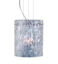 Besa Lighting 1KG-400600-LED-SN - Besa Tamburo 8 Pendant Clear Stone Satin Nickel 1x11W LED