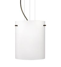 Besa Lighting 1KG-400607-BR - Besa Pendant Tamburo 8 Bronze Opal Matte 1x100W Medium Base