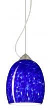 Besa Lighting 1KX-169786-LED-SN - Besa Lucia LED Stem Pendant Blue Cloud Satin Nickel 1x9W LED