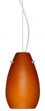 Besa Lighting 1KX-412680-SN - Besa Pera 9 Cable Pendant Amber Matte Satin Nickel 1x100W Medium Base