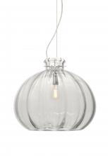 Besa Lighting 1KX-464588-EDIL-SN - Besa Pendant Pinta 12 Clear Satin Nickel 1x8W LED Filament