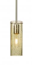 Besa Lighting 1TT-JUNI10GD-SN - Besa, Juni 10 Stem Pendant, Gold Bubble, Satin Nickel, 1x60W Medium Base