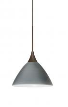 Besa Lighting 1XC-1743TN-LED-BR - Besa Pendant Domi Bronze Titan 1x6W LED