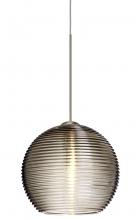 Besa Lighting 1XC-461502-LED-SN - Besa Pendant Kristall 6 Satin Nickel Smoke 1x5W LED