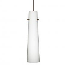 Besa Lighting 1XC-567407-BR-DIM010 - Besa Camino Pendant Bronze Opal Matte 1x50W Halogen, 0-10V Dimming