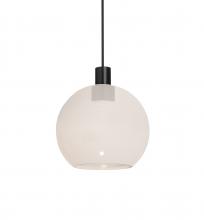 Besa Lighting 1XC-NEWTON6MW-LED-BK - Besa, Newton 6 Cord Pendant, Milky White, Black Finish, 1x3W LED