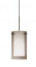 Besa Lighting 1XC-S44007-BR - Besa Pendant Pahu 4 Bronze Transparent Smoke/Opal 1x35W Halogen