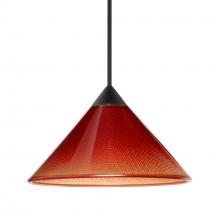 Besa Lighting 1XT-117681-BK - Besa Pendant Kona, Black Finish, Sunset 1x50W MAX GY6.35 Base