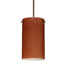 Besa Lighting 1XT-4404CH-BR-277 - Besa Stilo 7 Pendant Bronze Cherry 1x50W Halogen, 277V