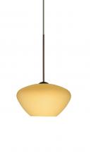 Besa Lighting 1XT-5410VM-LED-BR - Besa Pendant Peri Bronze Vanilla Matte 1x5W LED