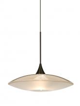 Besa Lighting 1XT-6294GD-BR - Besa Pendant Spazio Bronze Gold/Frost 1x50W Halogen