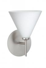 Besa Lighting 1SW-512107-SN - Besa Wall Kani Satin Nickel Opal Matte 1x40W G9