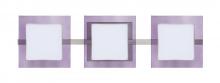 Besa Lighting 3WS-773591-LED-SN - Besa Wall Alex Satin Nickel Opal/Amethyst 3x5W LED