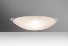 Besa Lighting 8418GL-LED-SN - Besa Ceiling Sonya 17 Satin Nickel Glitter 2x11W LED