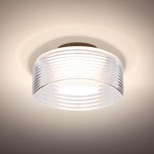 Besa Lighting BELUCLC-LED-BR - Belu Ceiling, Clear Shade, Bronze Finish, 1x5W LED