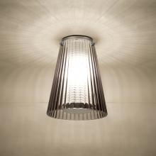 Besa Lighting DIONSMC-SN - Dion Ceiling, Smoke Shade, Black Finish, 1x60W E26 Base