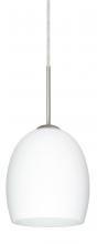 Besa Lighting J-169707-LED-SN - Besa Lucia LED Pendant For Multiport Canopy Opal Matte Satin Nickel 1x9W LED