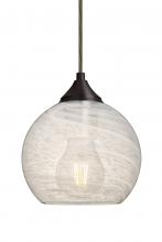 Besa Lighting J-JILLYCL-EDIL-BR - Besa, Jilly Cord Pendant For Multiport Canopy, Vapor Clear, Bronze Finish, 1x5W LED F