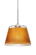 Besa Lighting J-PIC9GD-SN - Besa Pendant For Multiport Canopy Pica 9 Satin Nickel Gold Sand 1x75W Medium Base