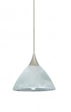 Besa Lighting RXP-174352-SN - Besa Pendant Domi Satin Nickel Marble 1x50W Halogen