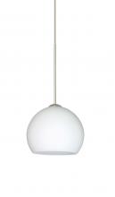 Besa Lighting RXP-565807-SN - Besa Pendant Palla 5 Satin Nickel Opal Matte 1x50W Halogen