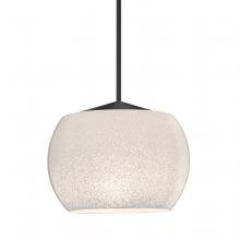 Besa Lighting RXP-KENOWH-LED-BK - Besa, Keno Cord Pendant, White Sand, Black Finish, 1x3W LED