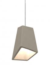 Besa Lighting RXP-SKIPTN-LED-SN - Besa Skip Cord Pendant, Tan, Satin Nickel Finish, 1x9W LED