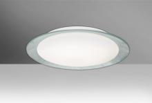 Besa Lighting TUCA15SFC-LED - Besa, Tuca 15 Ceiling, Opal/Silver Foil,  Finish, 1x16W LED