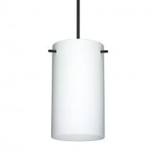 Besa Lighting X-440407-BK-277-DIM010 - Besa Stilo 7 Pendant for Multiport Canopy Black Opal Matte 1x50W Halogen, 277V, 0-10V Dimm