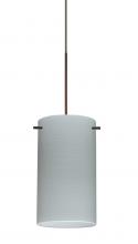 Besa Lighting X-4404KR-BR-L - Besa Stilo 7 Pendant for Multiport Canopy Bronze Chalk 1x50W Halogen, 15Ft. Cord