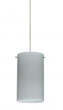 Besa Lighting X-4404KR-SN-277-DIM010 - Besa Stilo 7 Pendant for Multiport Canopy Satin Nickel Chalk 1x50W Halogen, 277V, 0-10V Di