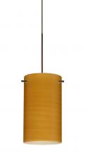 Besa Lighting X-4404OK-BR-277-DIM010 - Besa Stilo 7 Pendant for Multiport Canopy Bronze Oak 1x50W Halogen, 277V, 0-10V Dimming