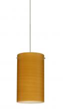 Besa Lighting X-4404OK-LED-SN-L - Besa Stilo 7 Pendant for Multiport Canopy Oak Satin Nickel 1x5W LED, 15Ft. Cord