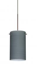 Besa Lighting X-4404TN-BR-277-DIM010 - Besa Stilo 7 Pendant for Multiport Canopy Bronze Titan 1x50W Halogen, 277V, 0-10V Dimming