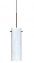 Besa Lighting X-493019-BR-277-DIM010 - Besa Copa Pendant for Multiport Canopy, Carrera, Bronze, 1x50W Halogen, 277V, 0-10V Dimmin