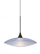 Besa Lighting X-6294BL-BR - Besa Pendant For Multiport Canopy Spazio Bronze Blue/Frost 1x50W Halogen