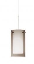 Besa Lighting X-S44007-SN - Besa Pendant For Multiport Canopy Pahu 4 Satin Nickel Transparent Smoke/Opal 1x35W Ha